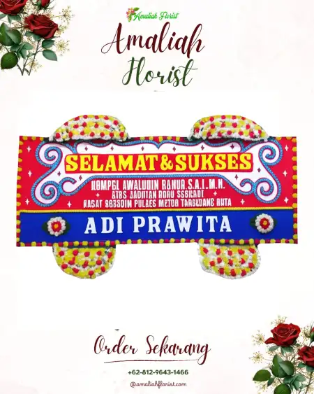 Papan Bunga Ucapan Selamat Dateng